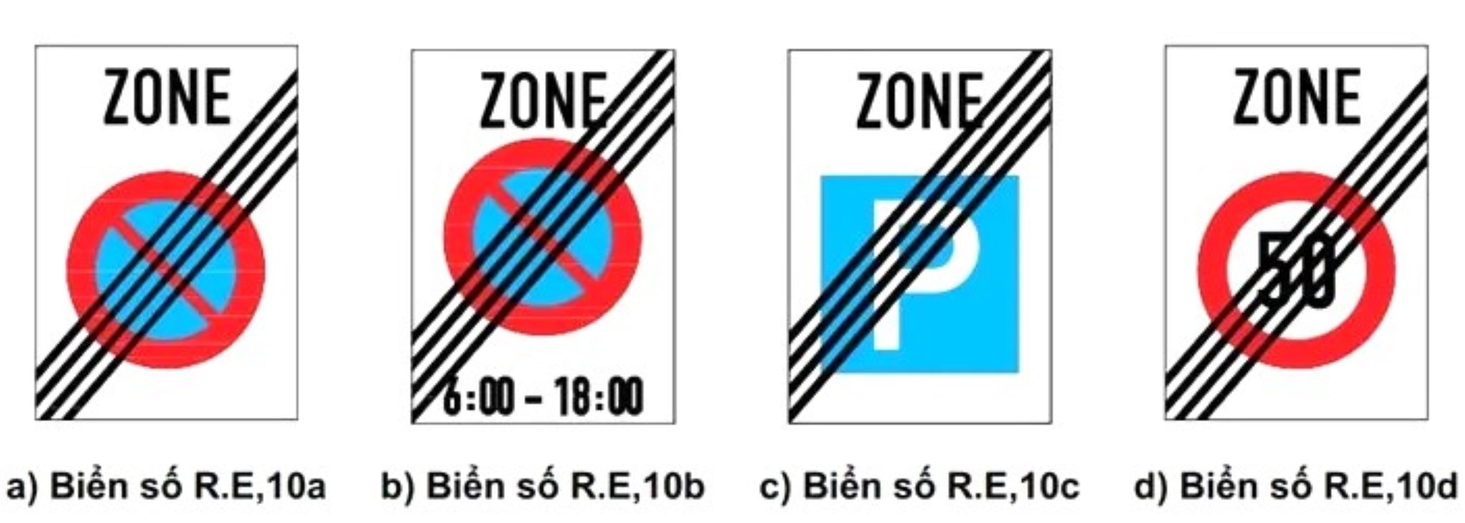 Biển báo ra khỏi khu vực.