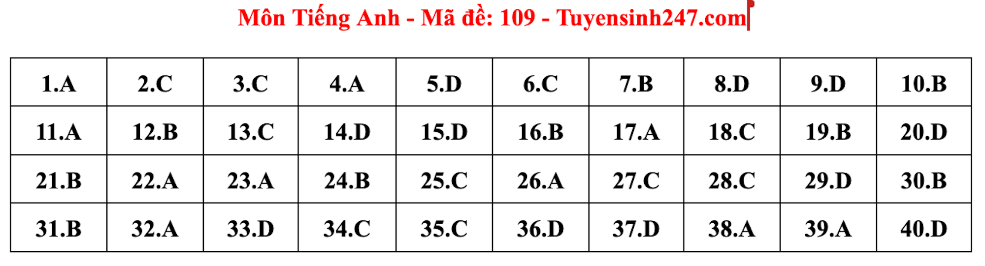 Gợi ý đáp án đề thi môn tiếng Anh lớp 10 Hà Nội năm 2024 - 8