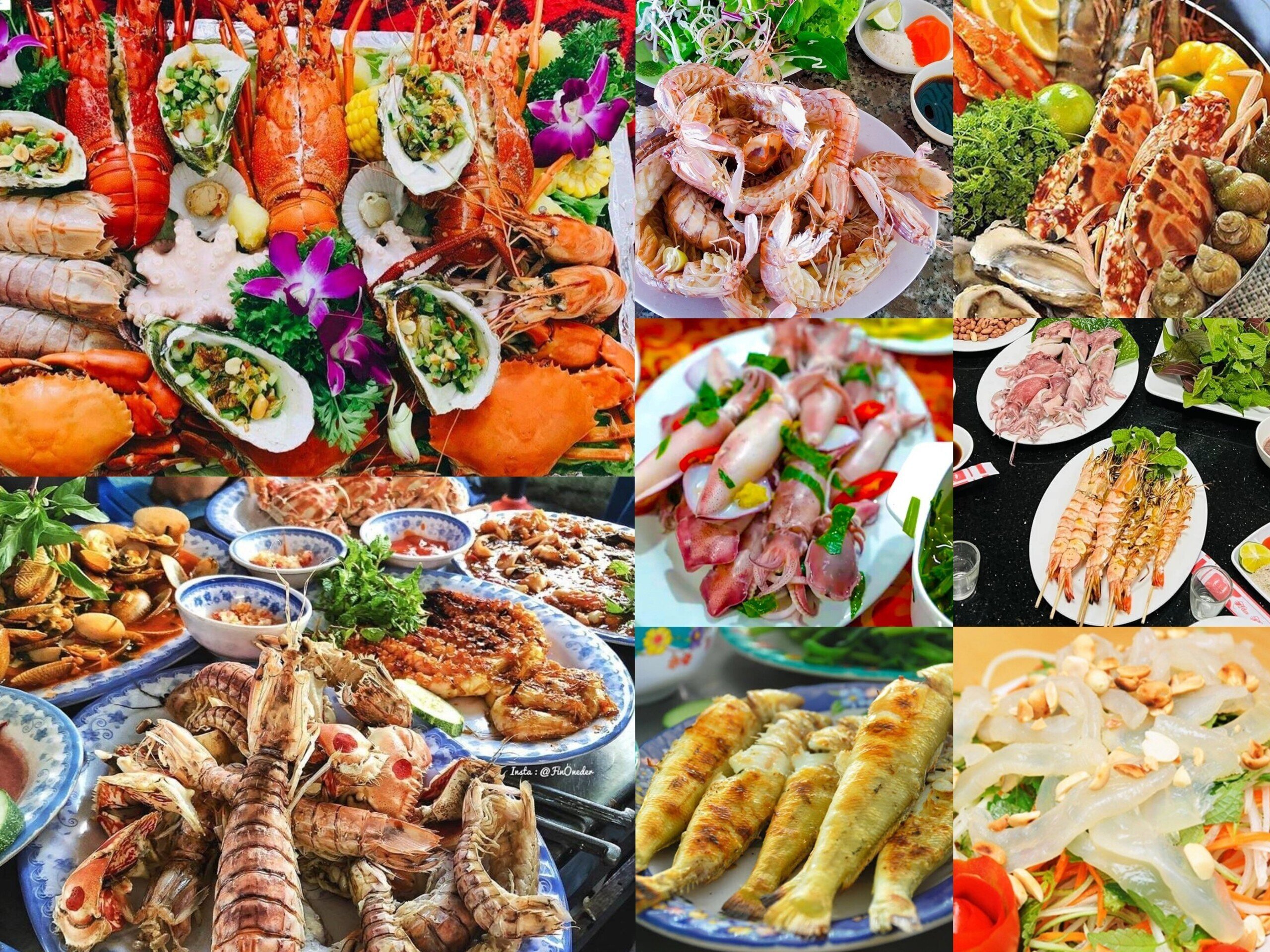 Biển Quỳnh, Nghệ An luôn có những món hải sản tươi ngon. (Ảnh sưu tầm)
