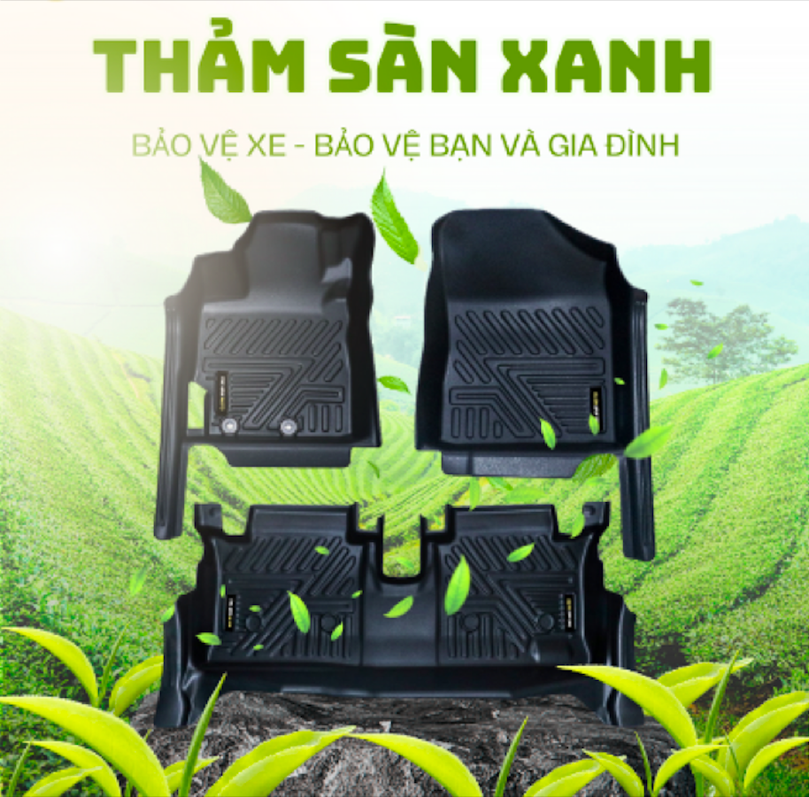 Thảm lót sàn ô tô thân thiện với môi trường.