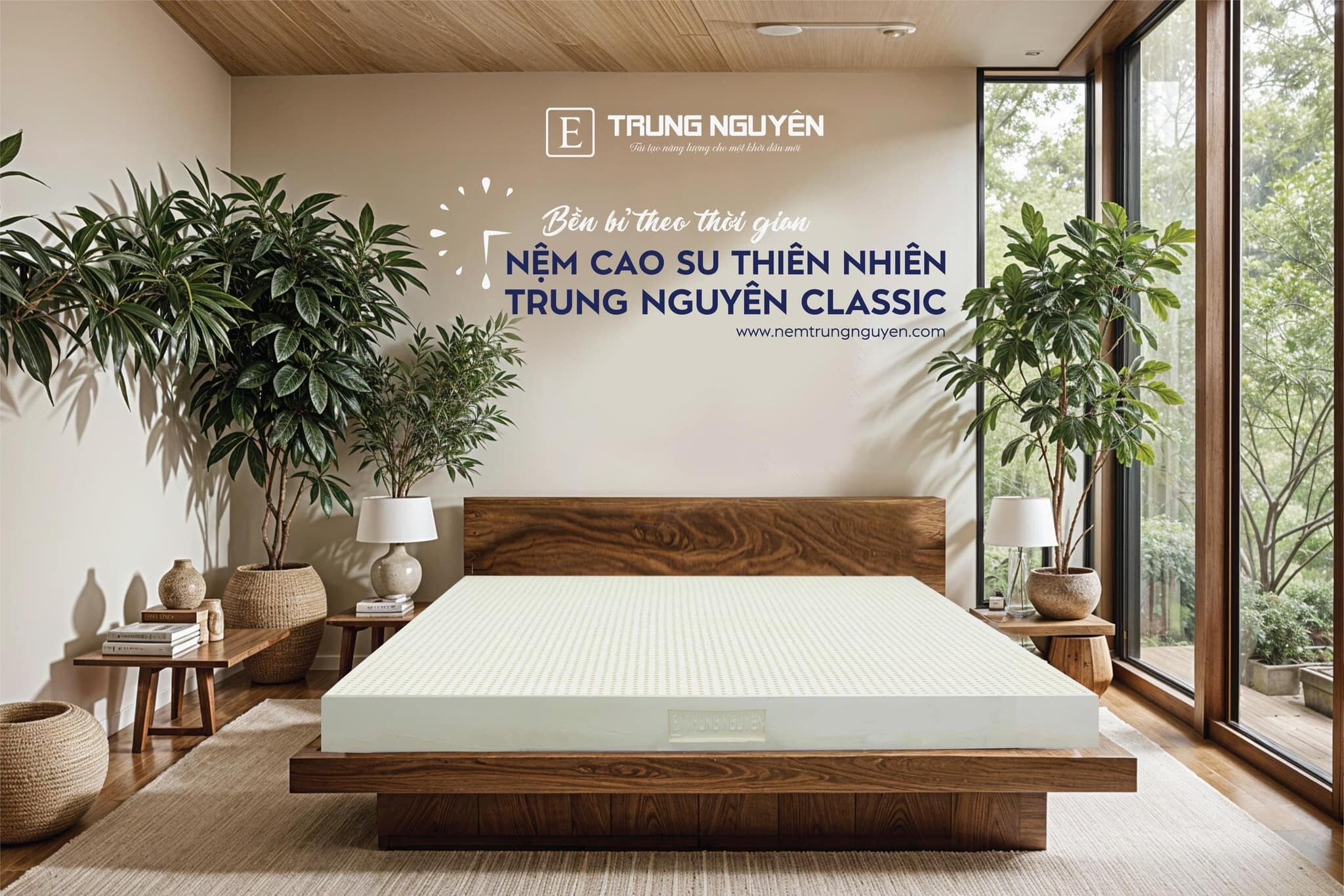 Nệm cao su thiên nhiên Trung Nguyên Classic.