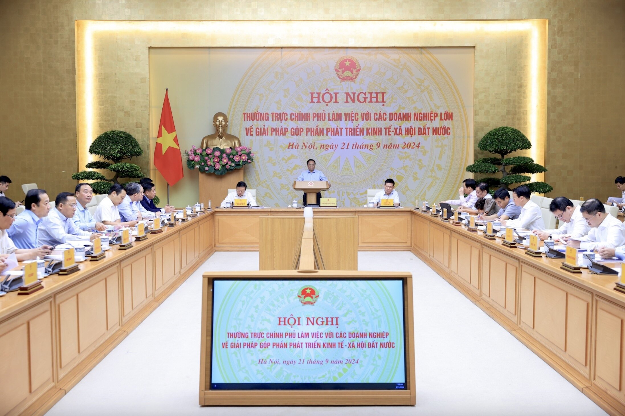 Toàn cảnh hội nghị. (Ảnh: VGP/Nhật Bắc)