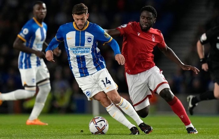 Brighton chạm trán Nottingham Forest tại Premier League