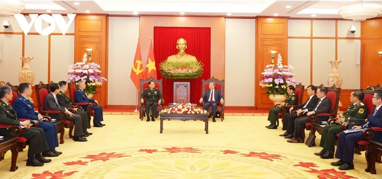 Tổng Bí thư Tô Lâm đánh giá cao ý nghĩa chuyến thăm của Thượng tướng Trương Hựu Hiệp trong việc cụ thể hóa nhận thức chung giữa Lãnh đạo cao nhất hai Đảng, hai nước.