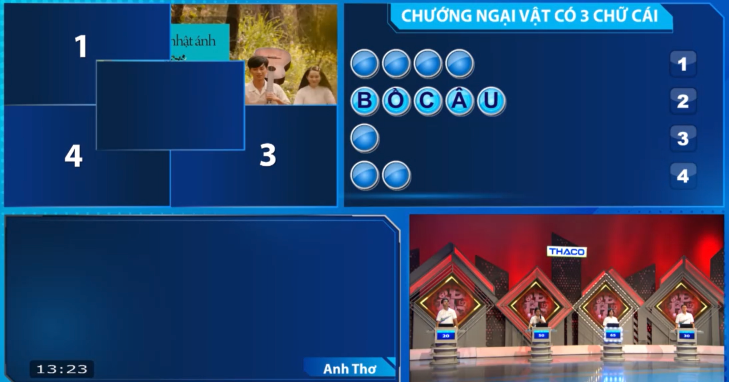 Từ khoá trong phần thi Vượt chướng ngại vật.