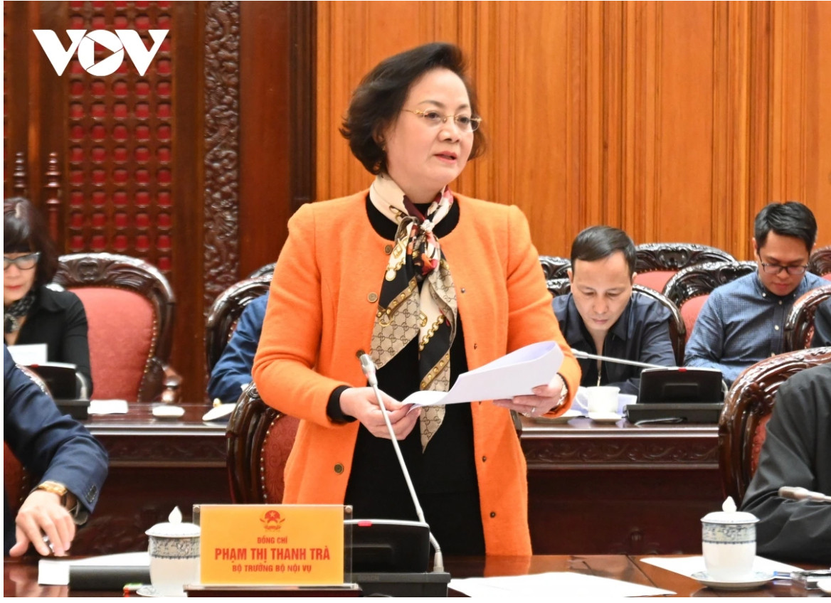 Bộ trưởng Nội vụ Phạm Thị Thanh Trà.
