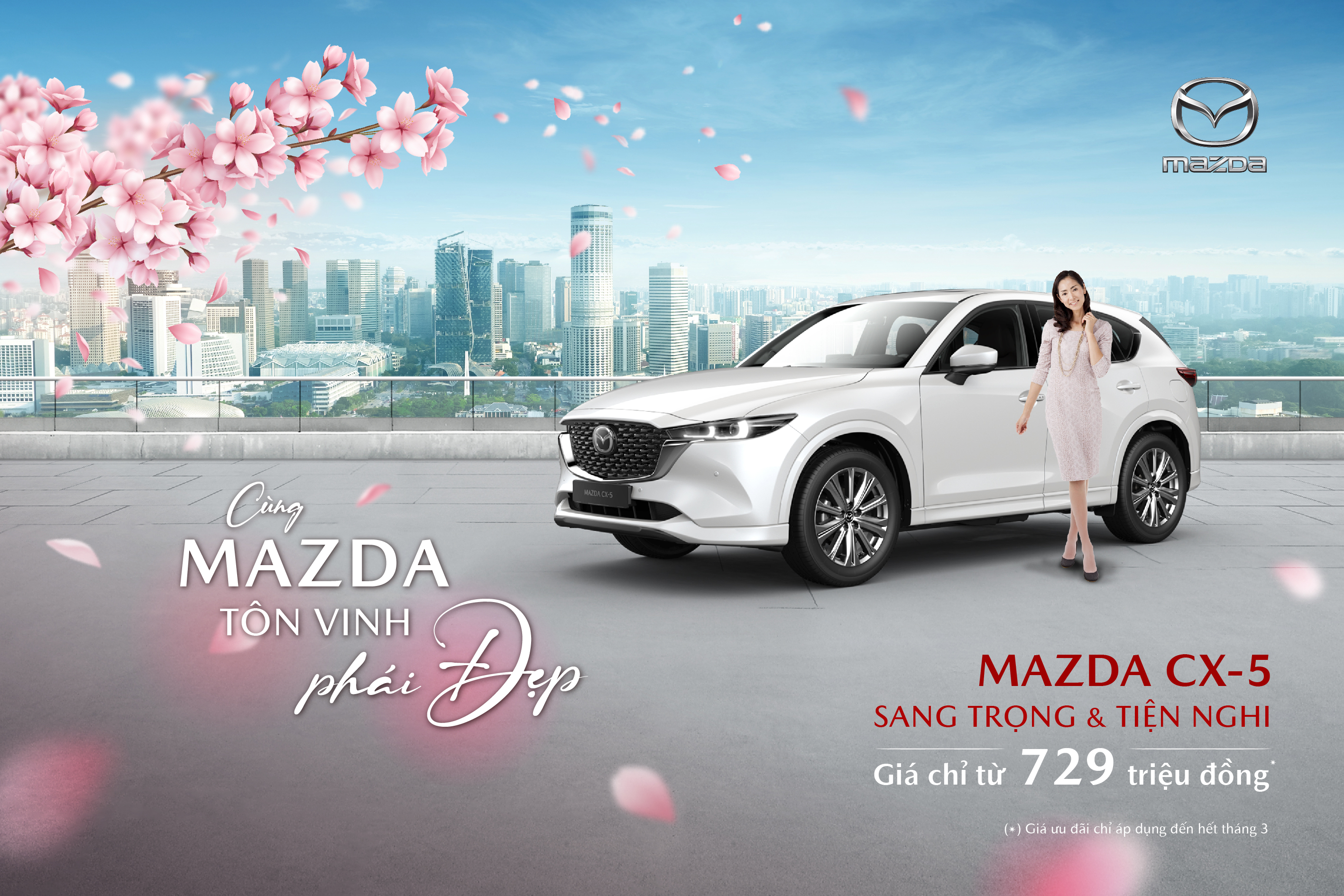 Mazda CX-5 với thiết kế sang trọng và tiện nghi được khách hàng tin tưởng lựa chọn.