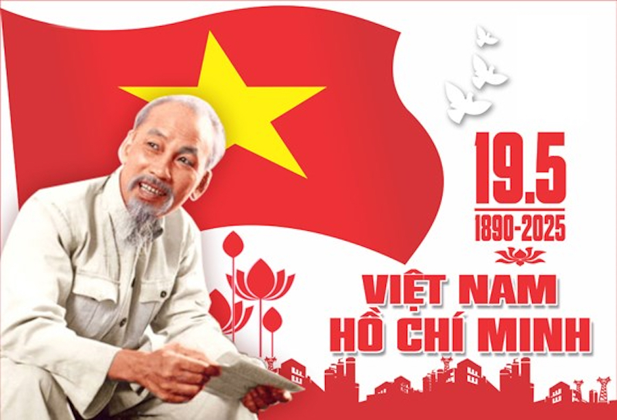 Kỷ niệm 135 năm Ngày sinh Chủ tịch Hồ Chí Minh (19/5/1890 - 19/5/2025). (Ảnh: Cục Văn hóa cơ sở, Bộ Văn hóa, Thể thao và Du lịch)