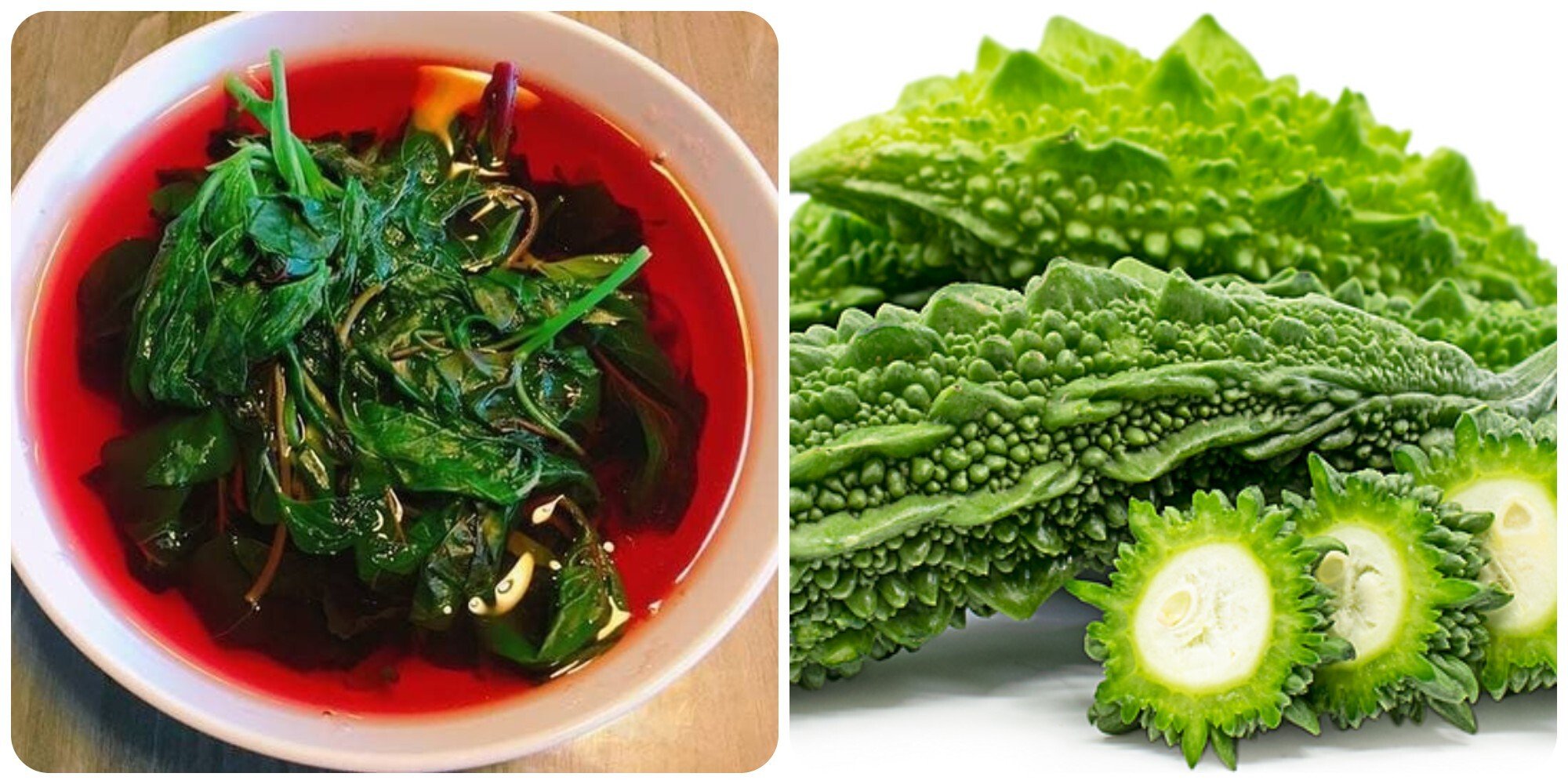 Rau dền và mướp đắng là hai loại rau hạ nhiệt cho gan mùa hè rất hiệu quả