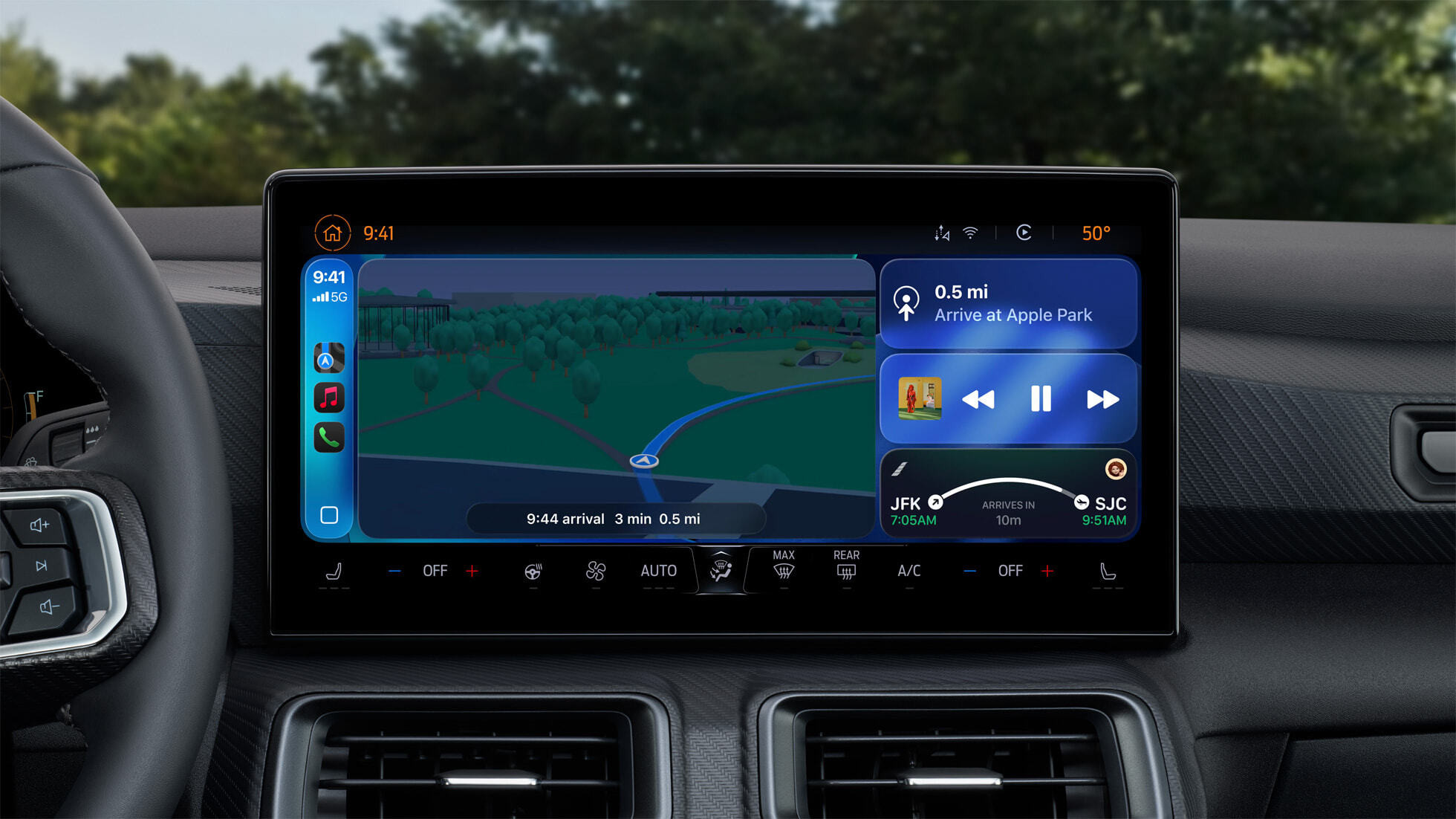 Tính năng hoạt động trực tiếp trên CarPlay giúp người dùng luôn nắm bắt các thông tin quan trọng với mình.