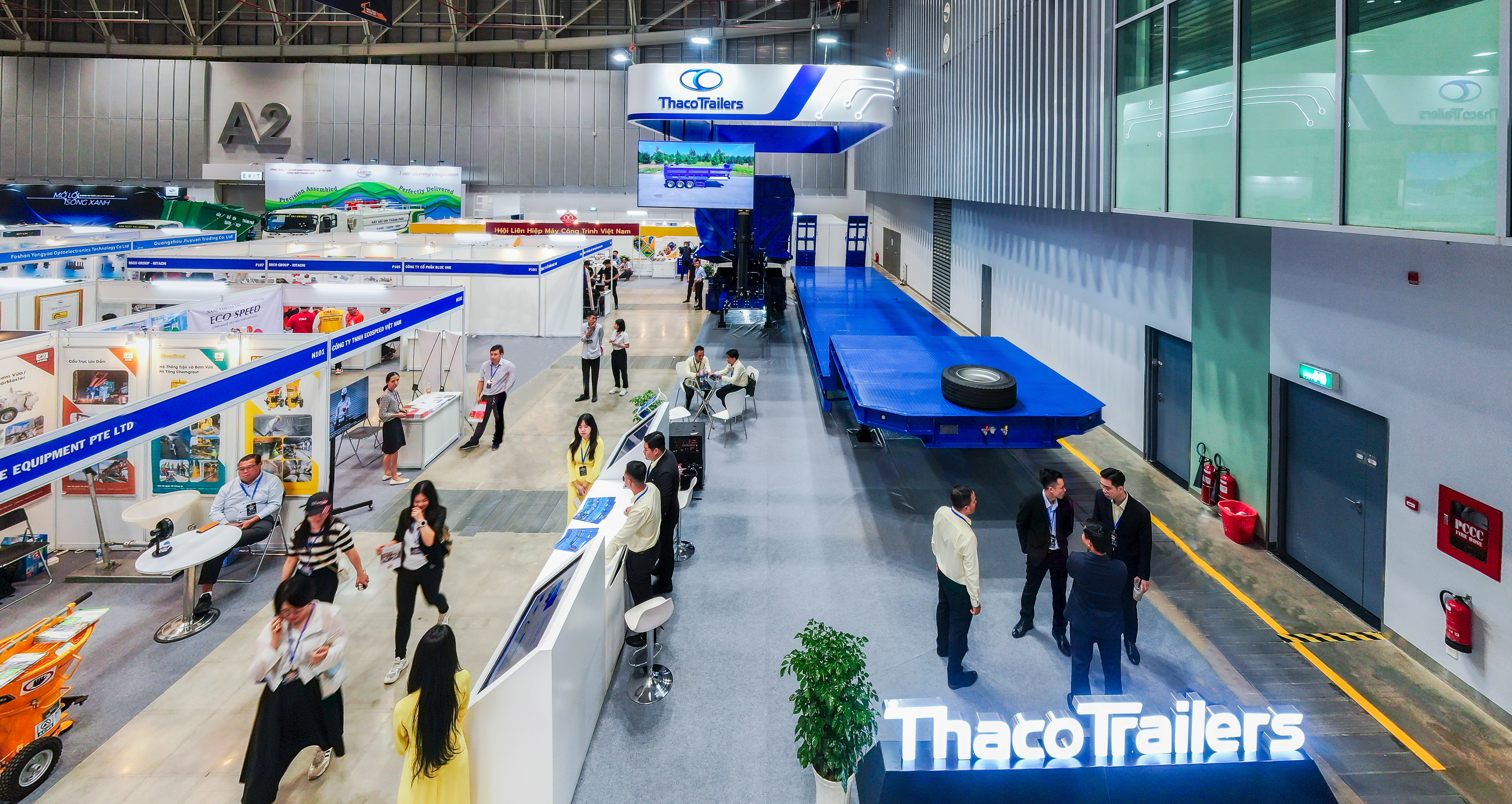 Các sản phẩm SMRM Thaco Trailers trưng bày tại Triển lãm Quốc tế Cons & Trans Viet Nam 2025.