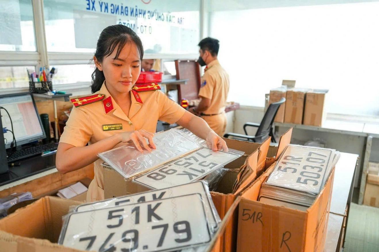Cục Cảnh sát giao thông, Bộ Công an cho biết, sau sáp nhập, biển số xe các tỉnh, thành vẫn được giữ nguyên. (Ảnh: MH)