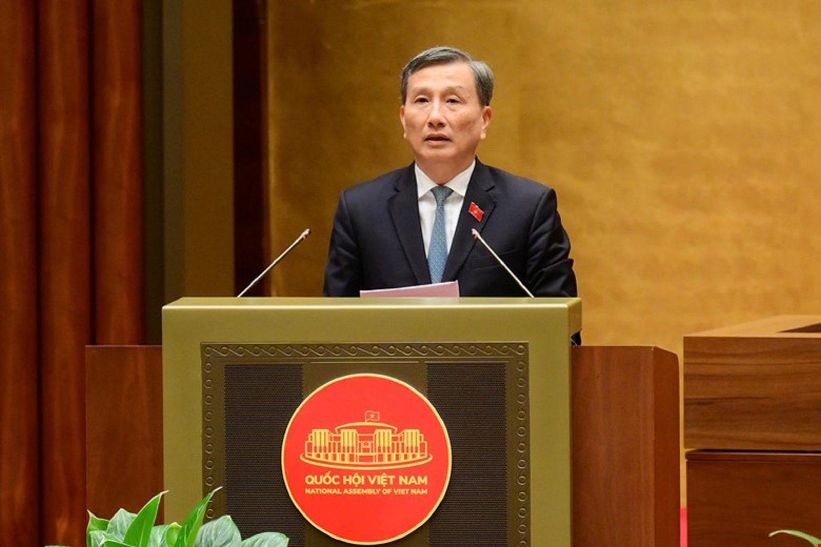 Chủ nhiệm Ủy ban Khoa học, Công nghệ và Môi trường của Quốc hội Lê Quang Huy. (Ảnh: Media Quốc hội).