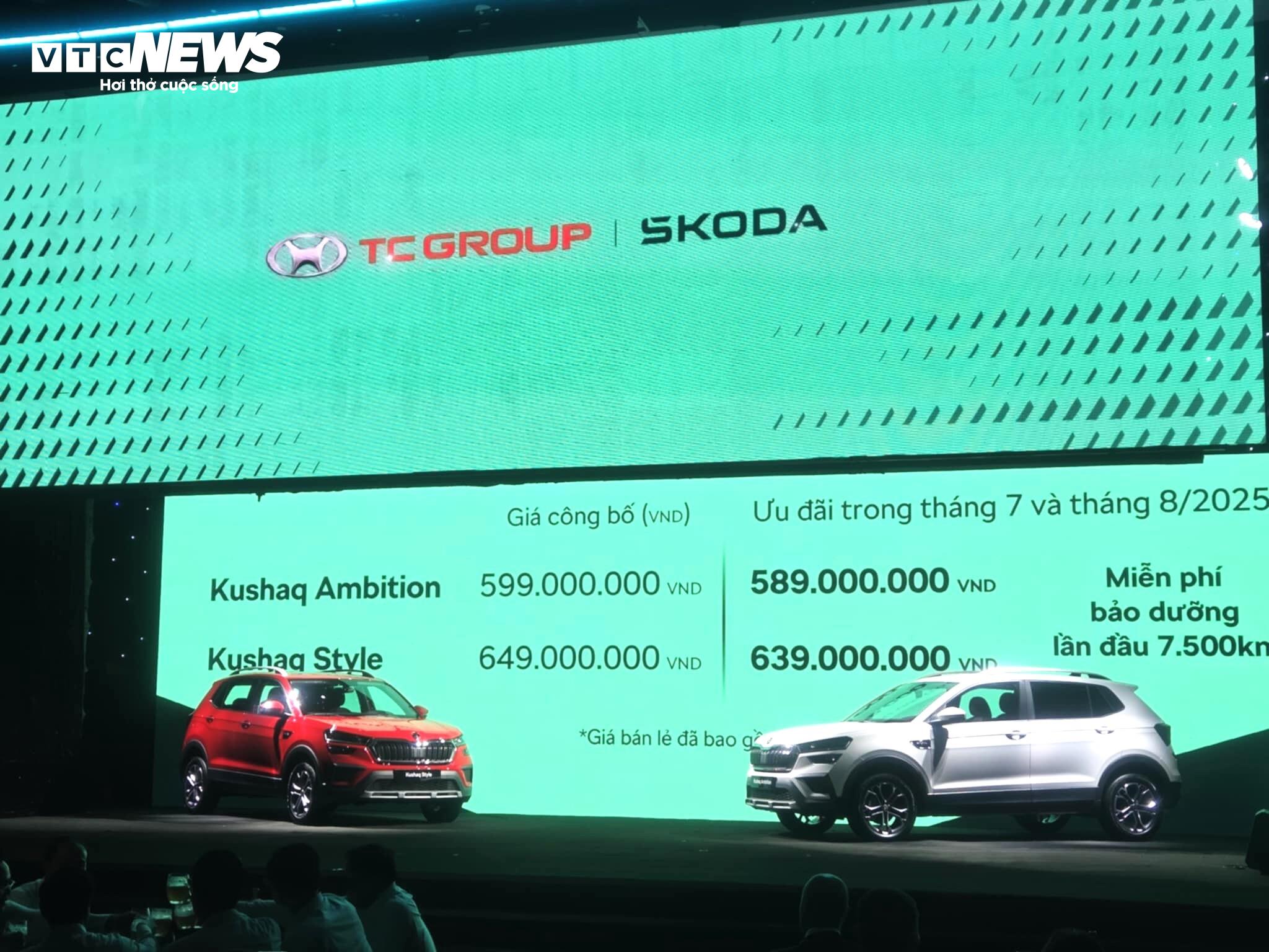Công bố giá bán Skoda Kushaq. (Ảnh: Kỳ Anh)