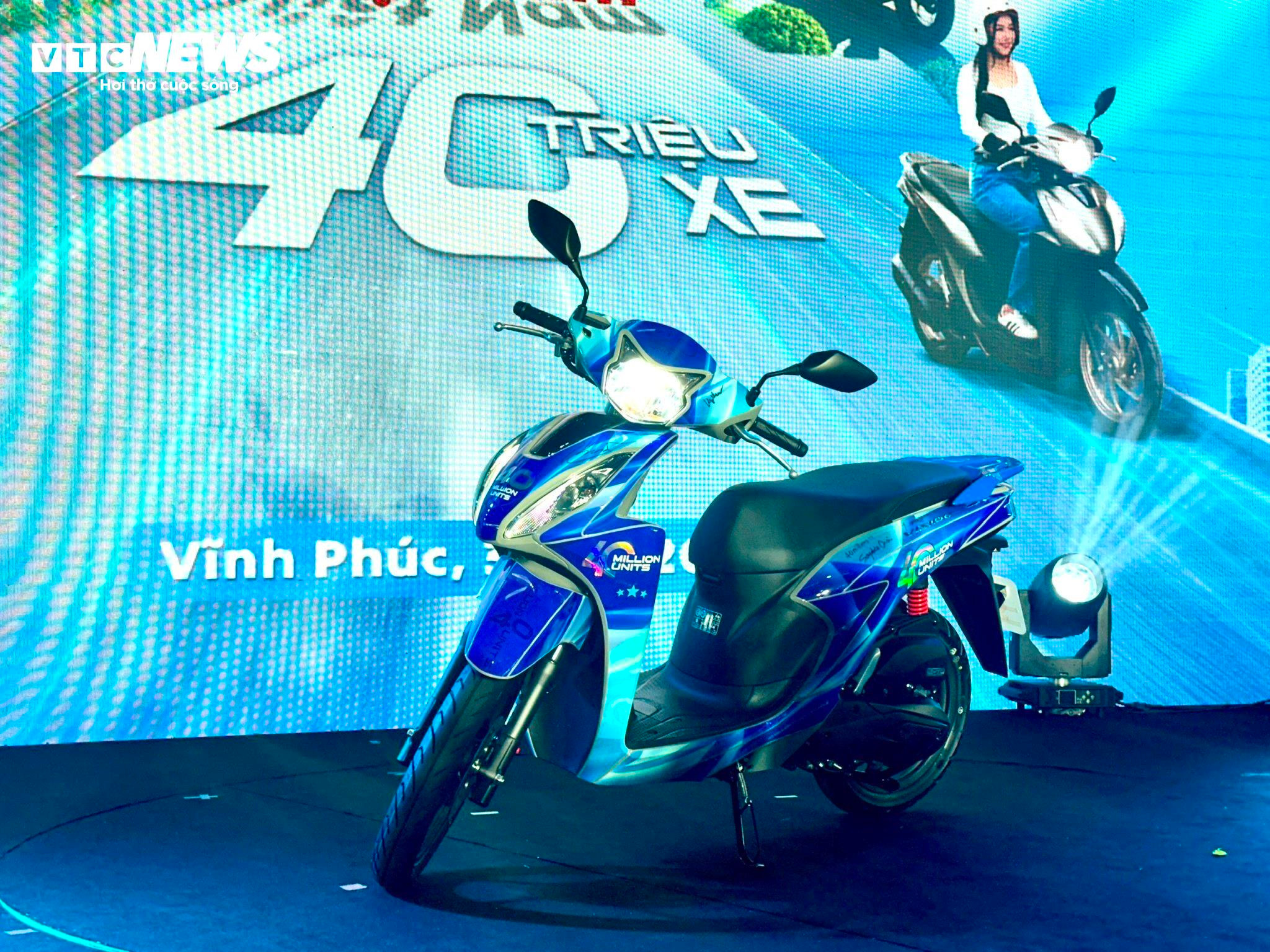 Mẫu xe máy thứ 40 triệu được Honda sản xuất tại Việt Nam. (Ảnh: Mạnh Hùng)