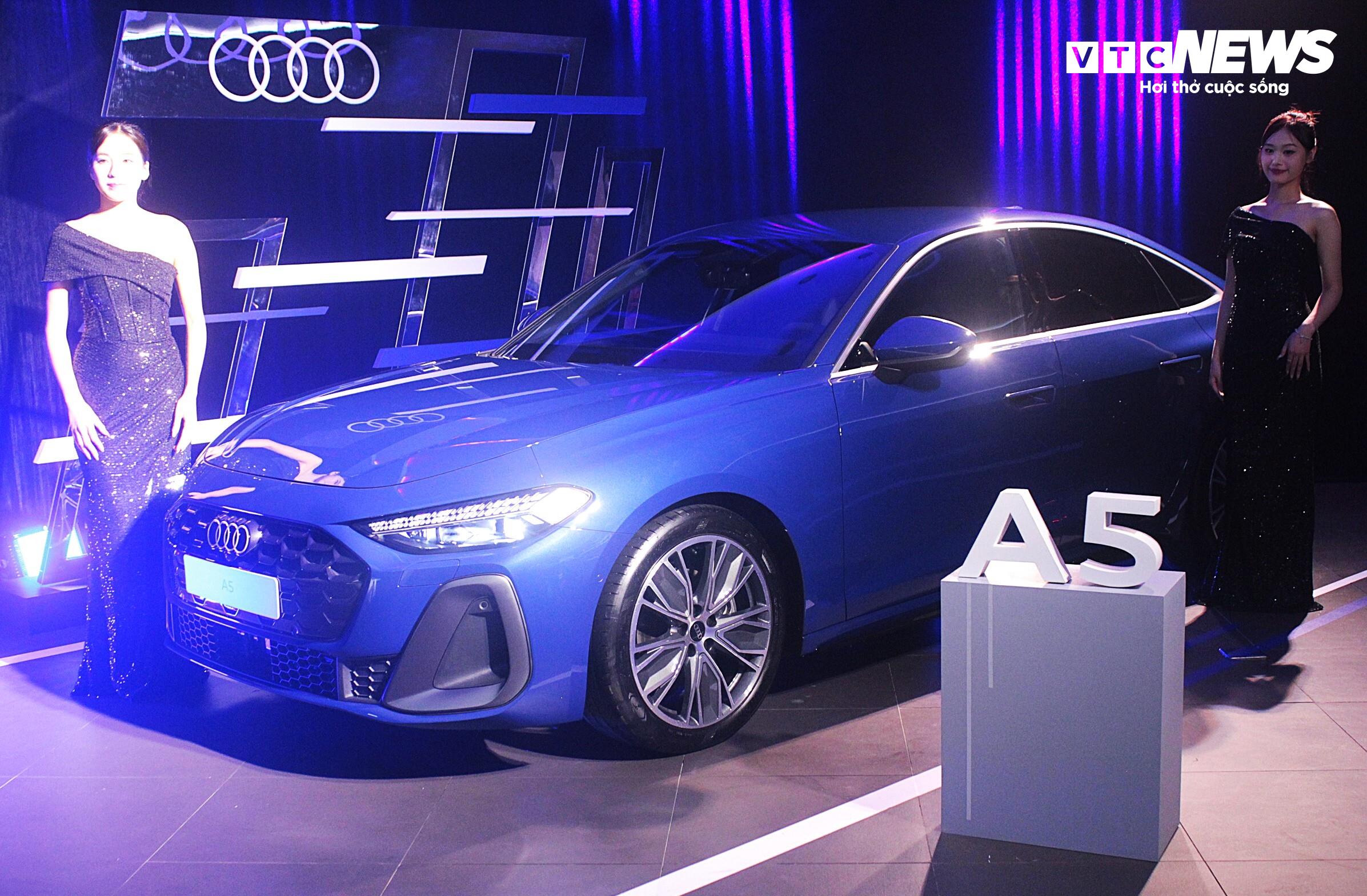 Audi A5 mới gây ấn tượng mạnh mẽ ngay từ cái nhìn đầu tiên với ngôn ngữ thiết kế hiện đại, táo bạo và sắc nét. (Ảnh: Mạnh Hùng)