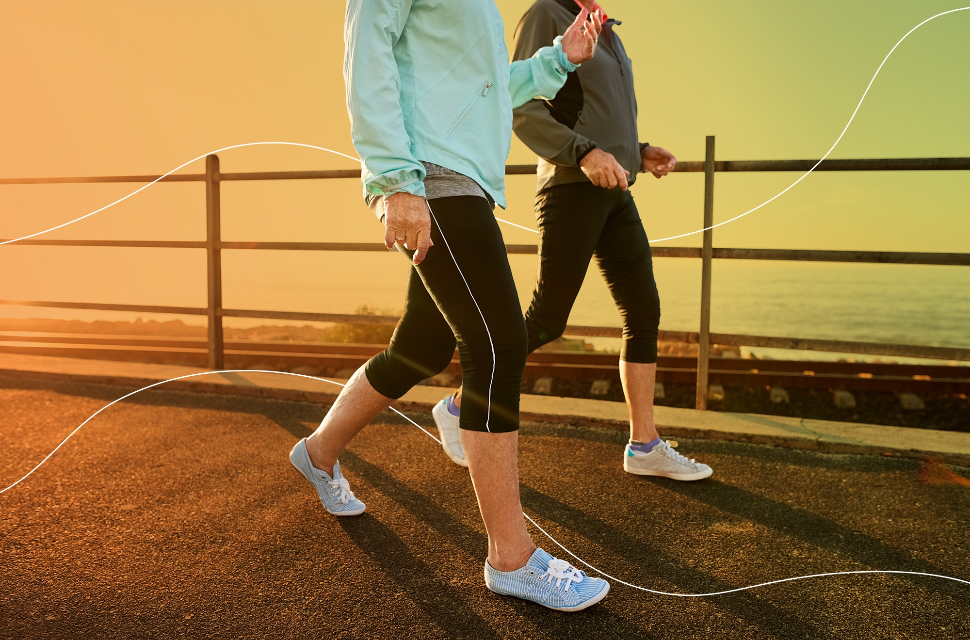 Việc đi bộ tối thiểu 3 km mỗi ngày có thể giúp phòng bệnh, giảm stress và kéo dài tuổi thọ. (Ảnh minh hoạ)