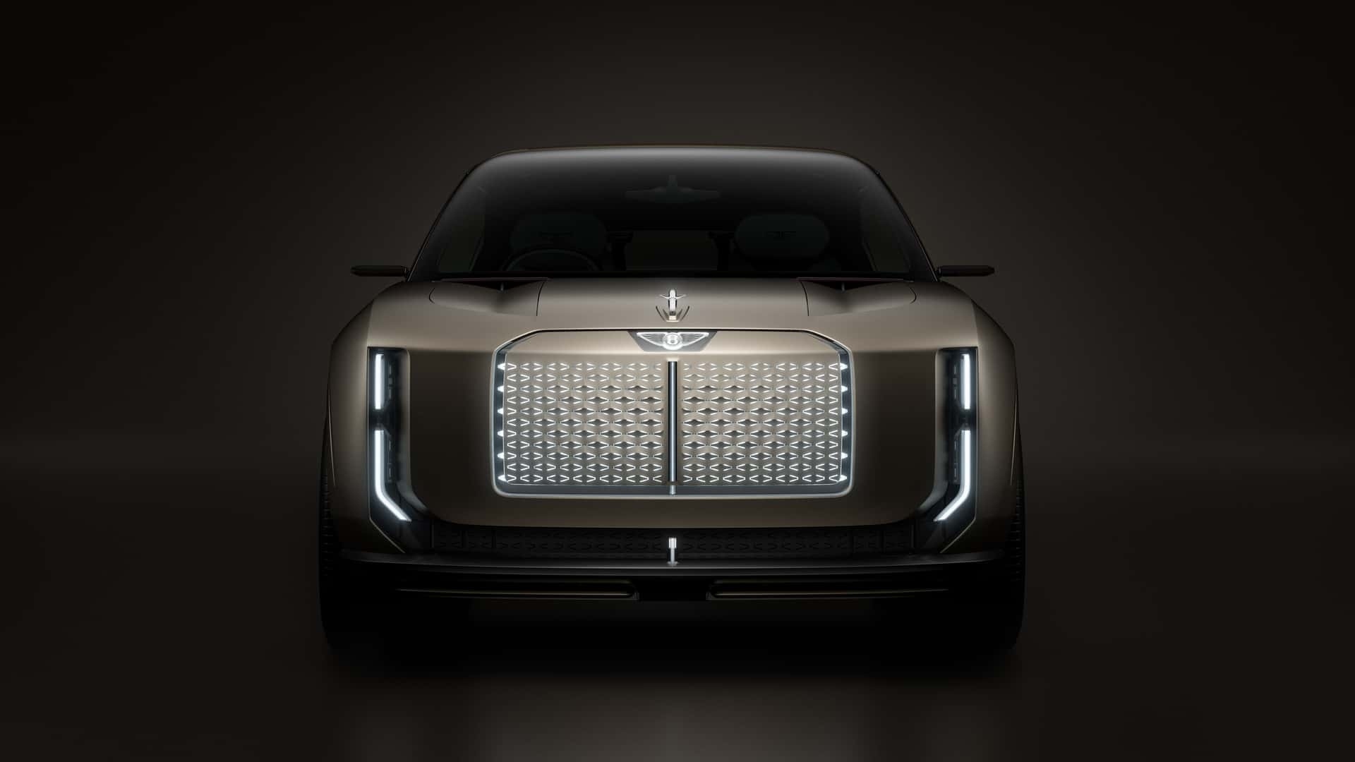 Họa tiết kim cương tạo nên vẻ đẹp sang trọng cùng logo mới của Bentley.