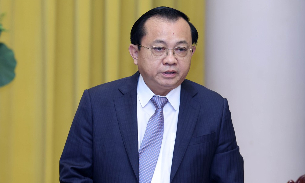 Thứ trưởng Bộ Tài chính Lê Tấn Cận. (Ảnh: VGP)