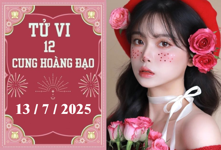 Tử vi 12 cung hoàng đạo hôm nay 13/7/2025