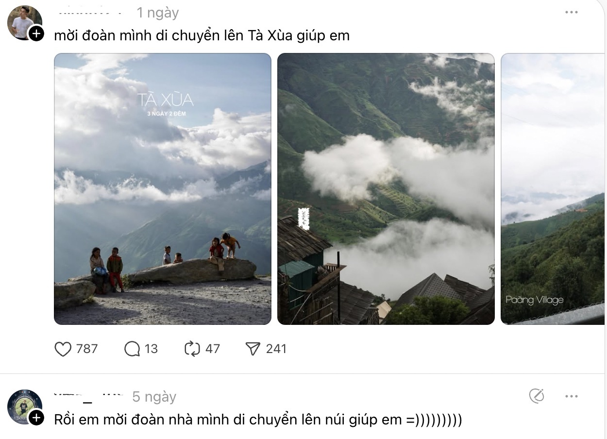 Câu nói này cũng được lan truyền mạnh mẽ trên mạng xã hội Threads. (Ảnh chụp màn hình)