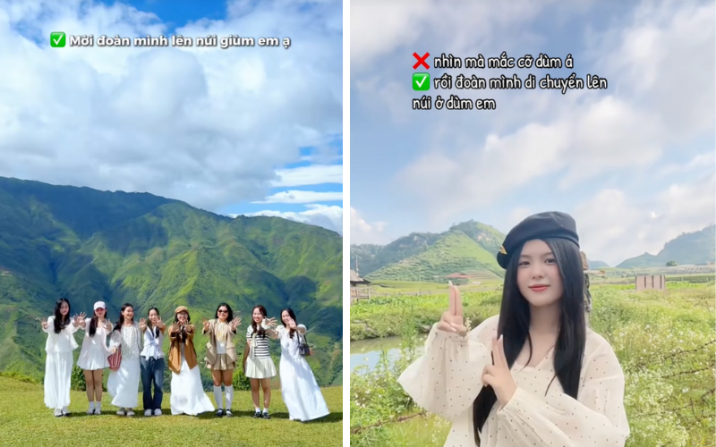 Giới trẻ nhanh chóng lồng ghép câu nói này vào các video. (Ảnh chụp màn hình)