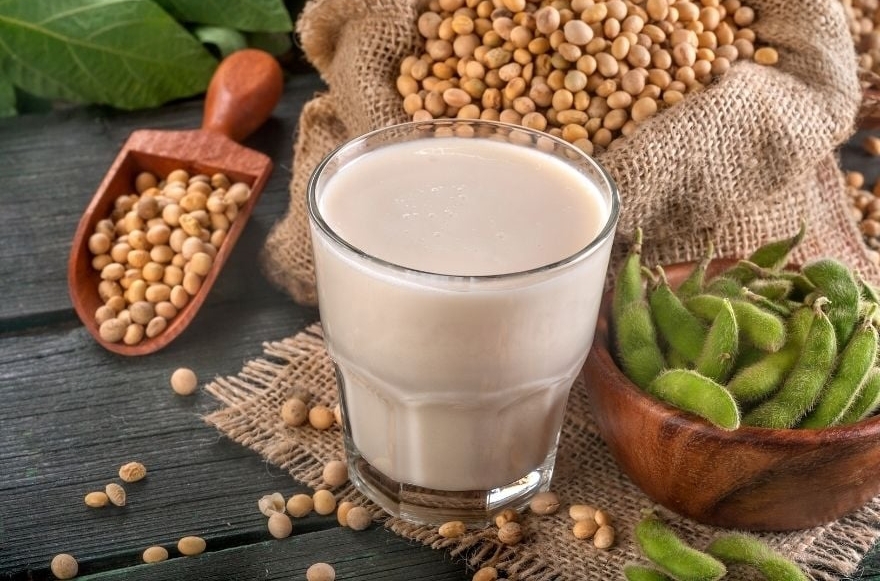 Đậu nành giàu protein, tốt cho sức khỏe nhưng theo chuyên gia y học cổ truyền, một số người uống sữa đậu nành có thể gặp tác dụng ngược. (Ảnh minh hoạ)