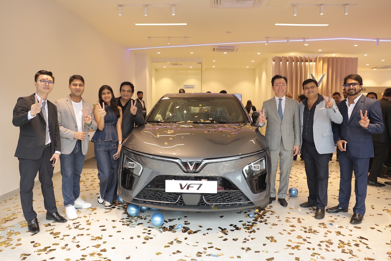 Showroom “VinFast Surat” do Chandan Car – một tên tuổi uy tín trong lĩnh vực bán lẻ ô tô tại Ấn Độ – vận hành.