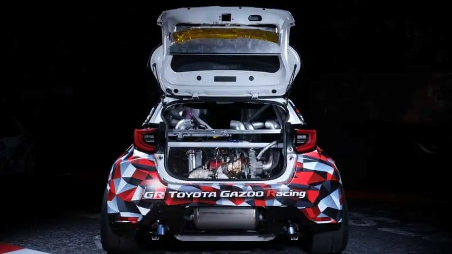 GR Yaris M mang thiết kế của một mẫu hatchback nhỏ gọn với phần động cơ đặt giữa. (Ảnh: Toyota)