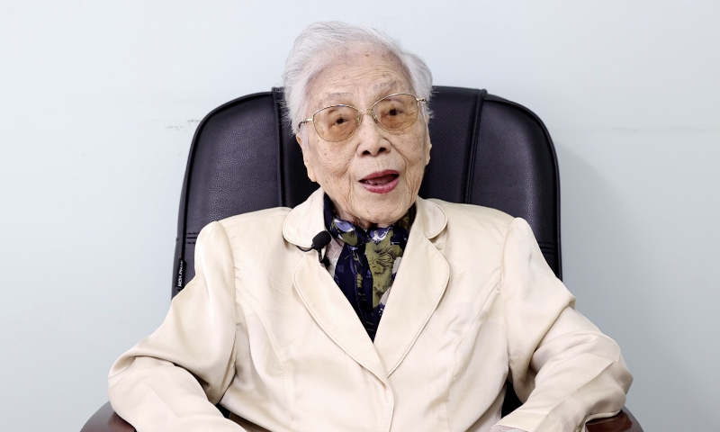 Nguyên Phó Chủ tịch nước Nguyễn Thị Bình. (Ảnh: Tiền Phong)