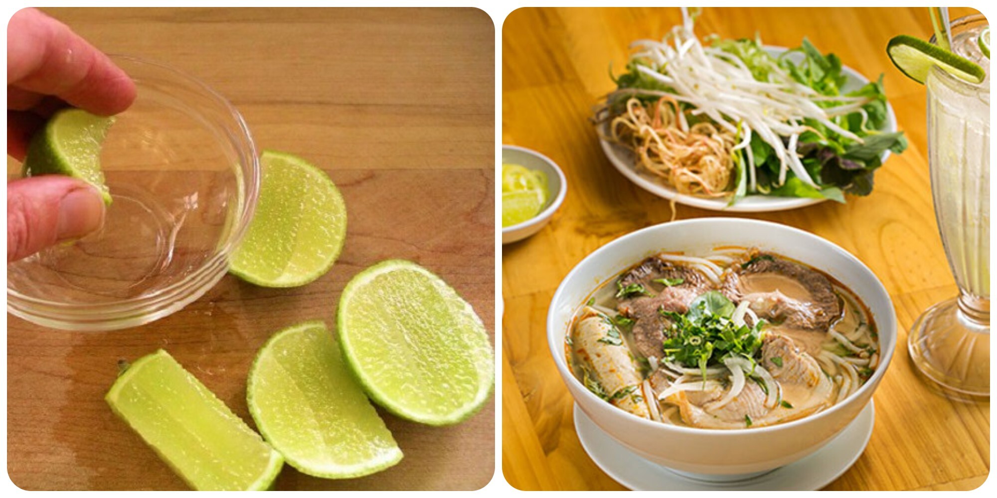 Vắt chanh vào tô phở là thói quen phổ biến của nhiều người
