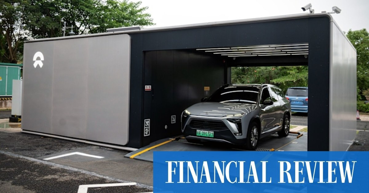 Một trạm đổi pin của Nio. (Nguồn: Financial Review)