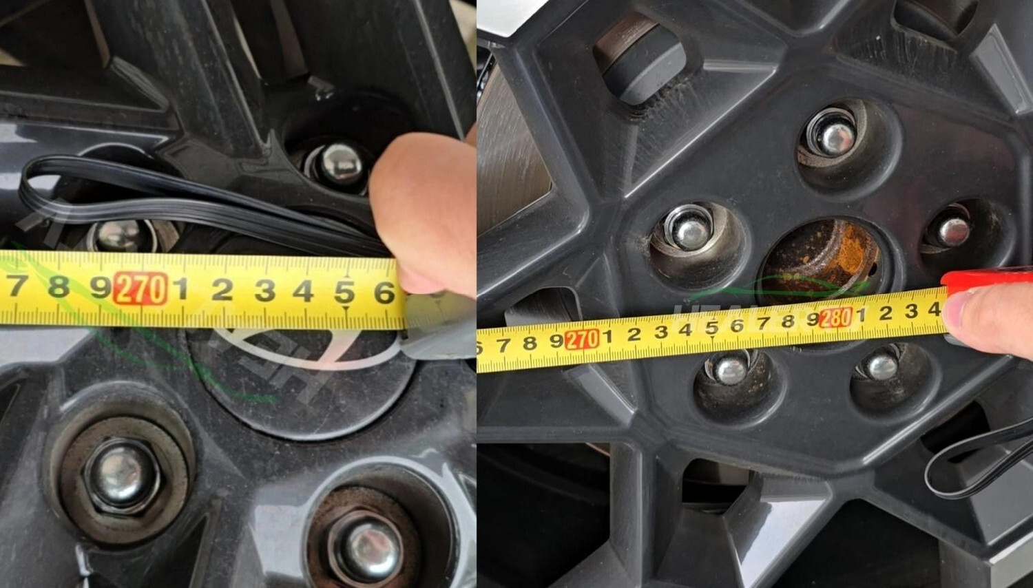 Hình ảnh rò rỉ về thông số trục cơ sở với 2 chiều dài trên nguyên mẫu thử nghiệm Hyundai Tucson.