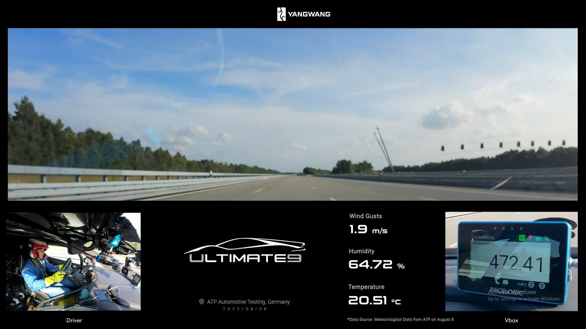 BYD xác lập kỷ lục mẫu xe điện nhanh nhất thế giới với vận tốc hơn 472 km/h. (Ảnh: BYD)