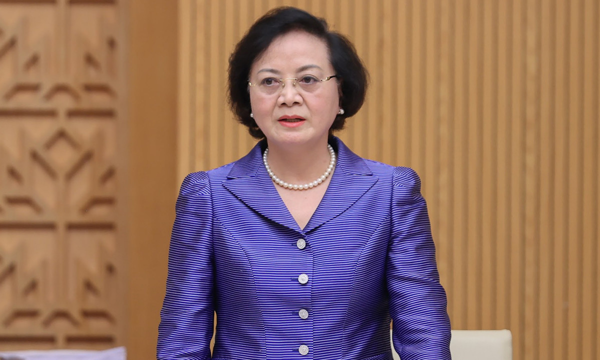 Bộ trưởng Nội vụ Phạm Thị Thanh Trà. (Ảnh: VGP)