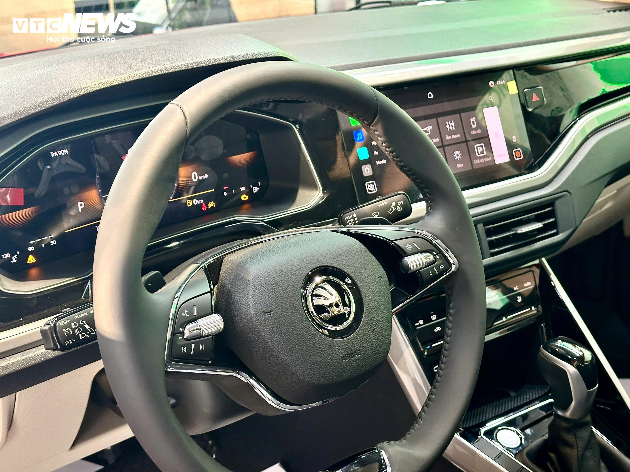 Khoang lái của Skoda Slavia. (Ảnh: Mạnh Hùng)