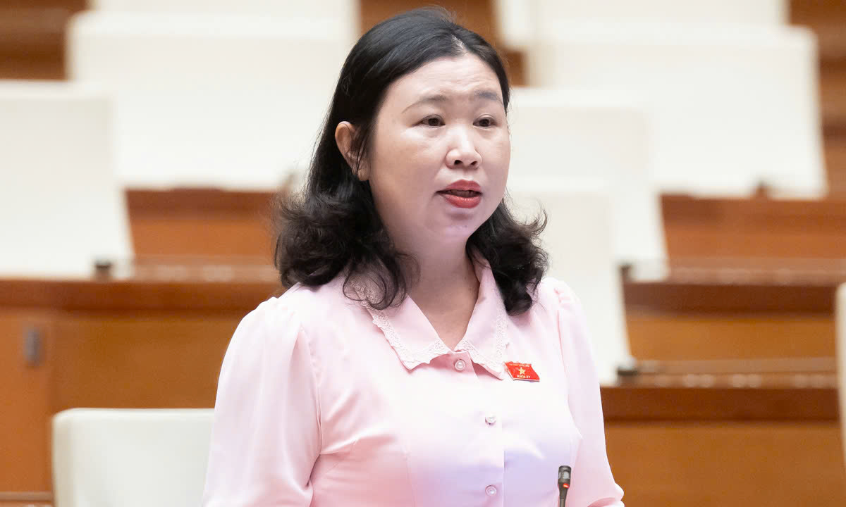 Đại biểu Lê Thị Song An (đoàn tỉnh Tây Ninh).