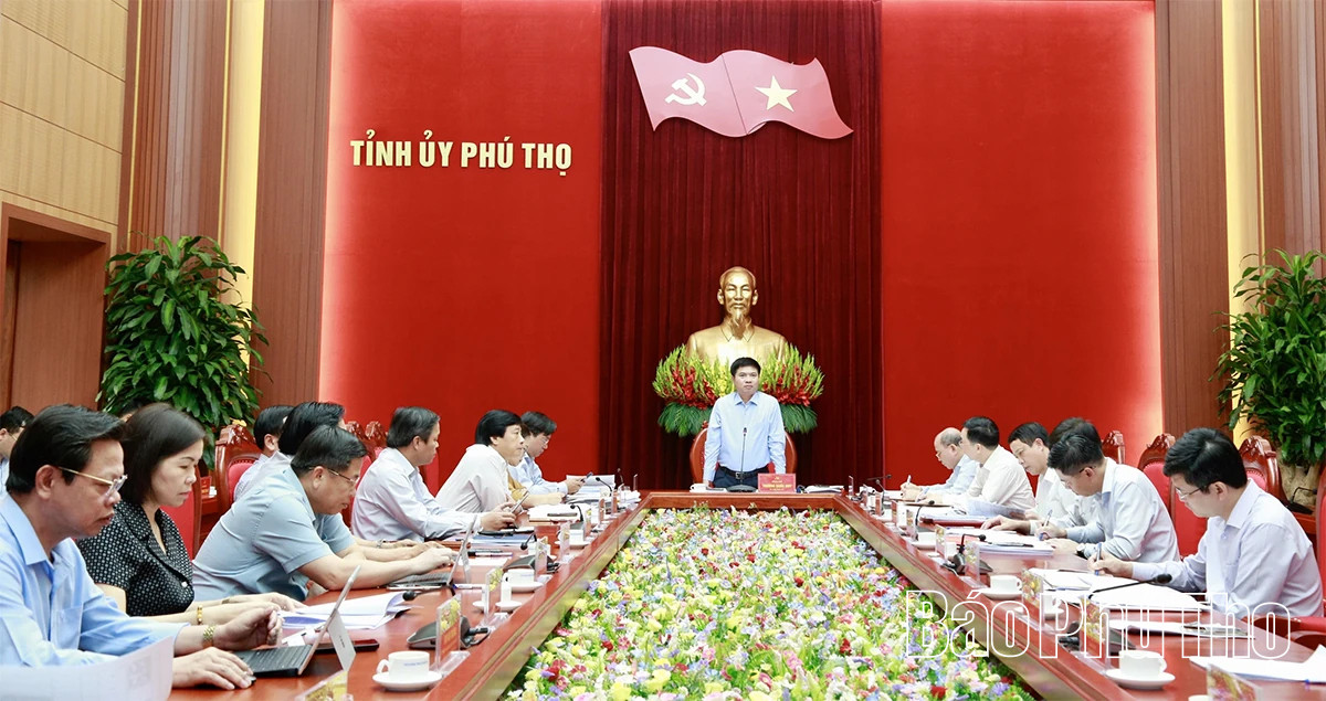 Toàn cảnh hội nghị. (Ảnh: Báo Phú Thọ)