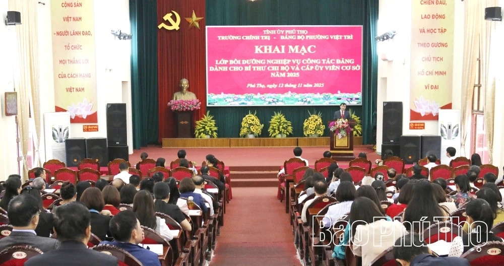 Quang cảnh lớp bồi dưỡng. (Ảnh: Báo Phú Thọ)