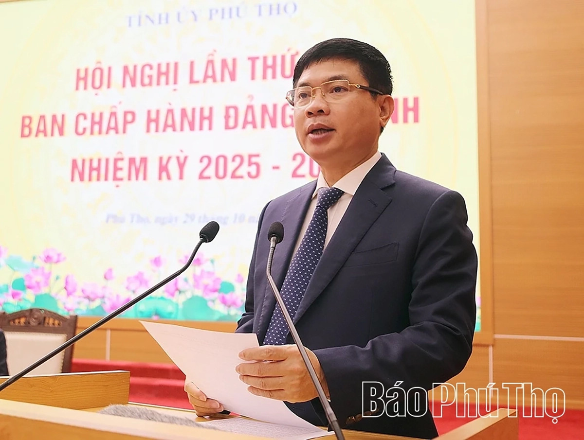 Bí thư Tỉnh ủy Phú Thọ Trương Quốc Huy. (Ảnh: Báo Phú Thọ)