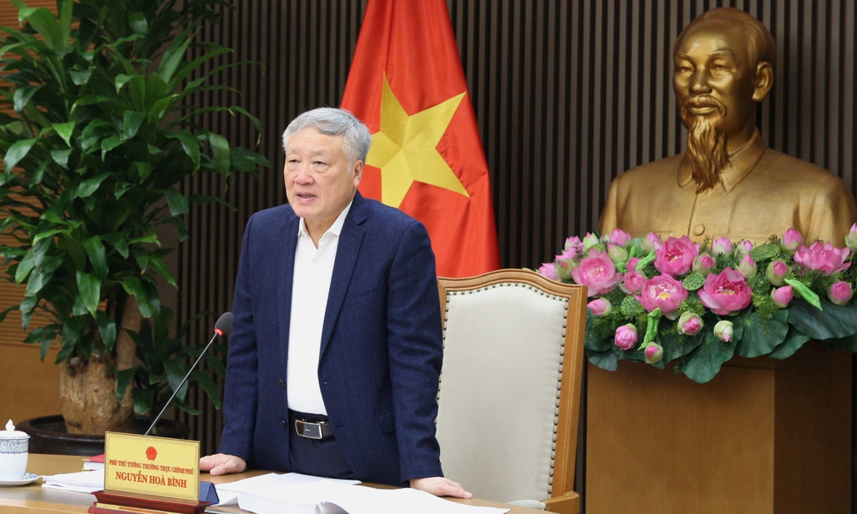 Phó Thủ tướng Thường trực Nguyễn Hòa Bình. (Ảnh: VGP)