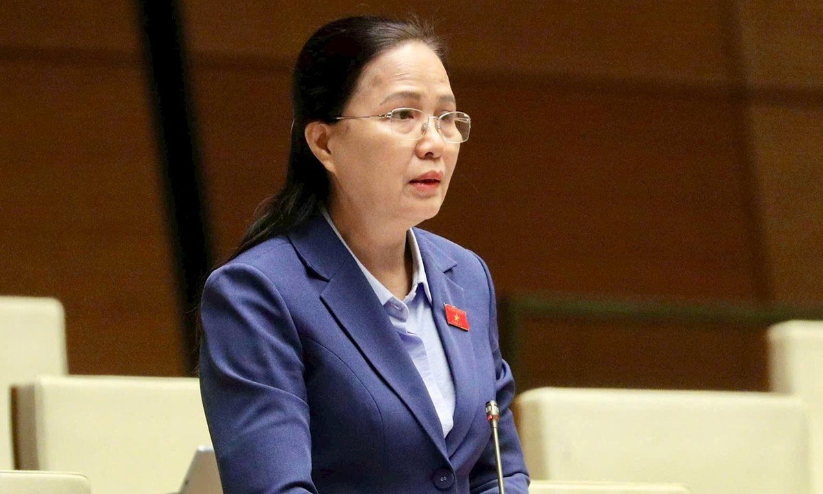 Đại biểu Đỗ Thị Lan (Đoàn Quảng Ninh).