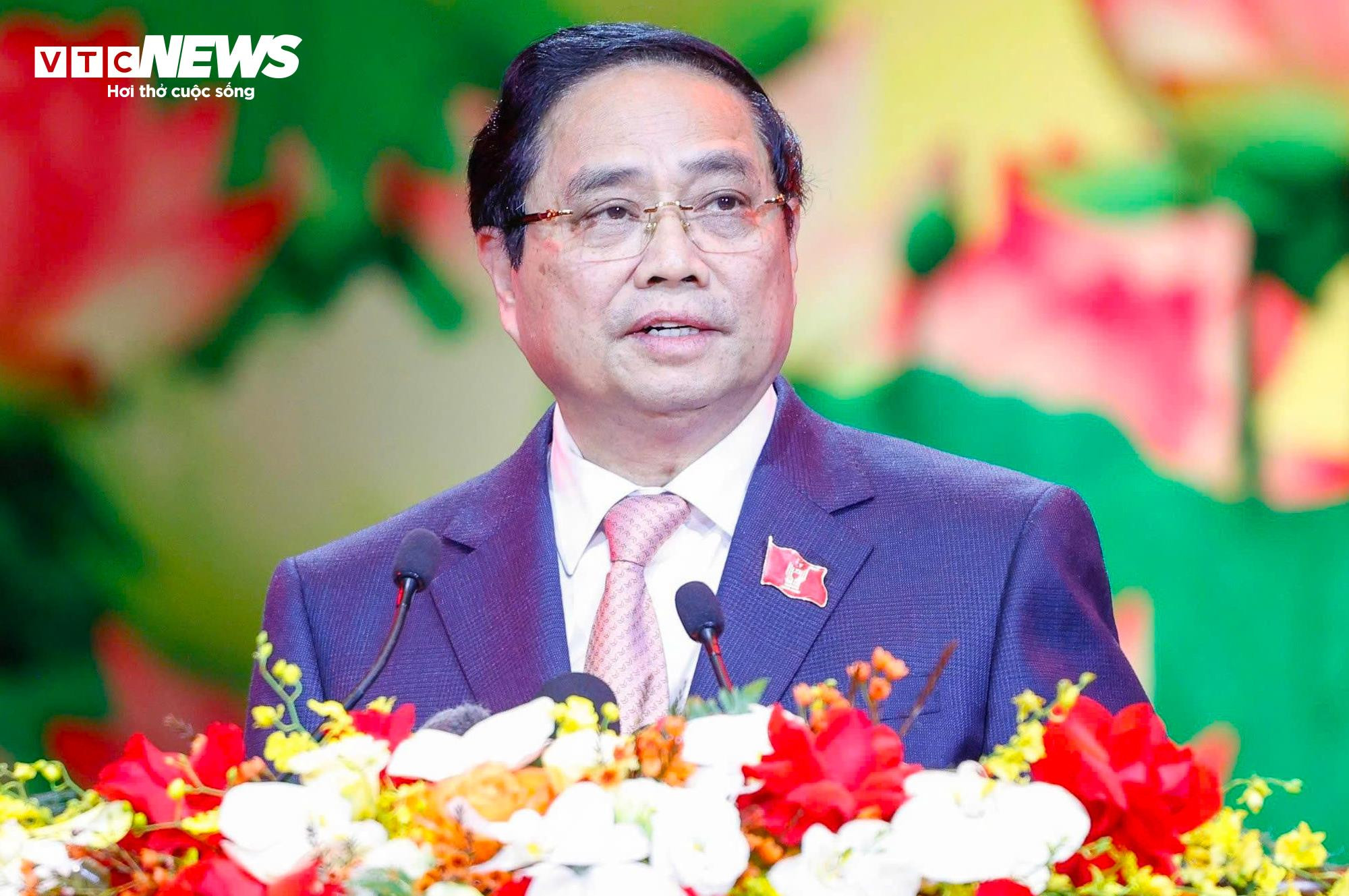 Thủ tướng Phạm Minh Chính phát biểu khai mạc Đại hội.