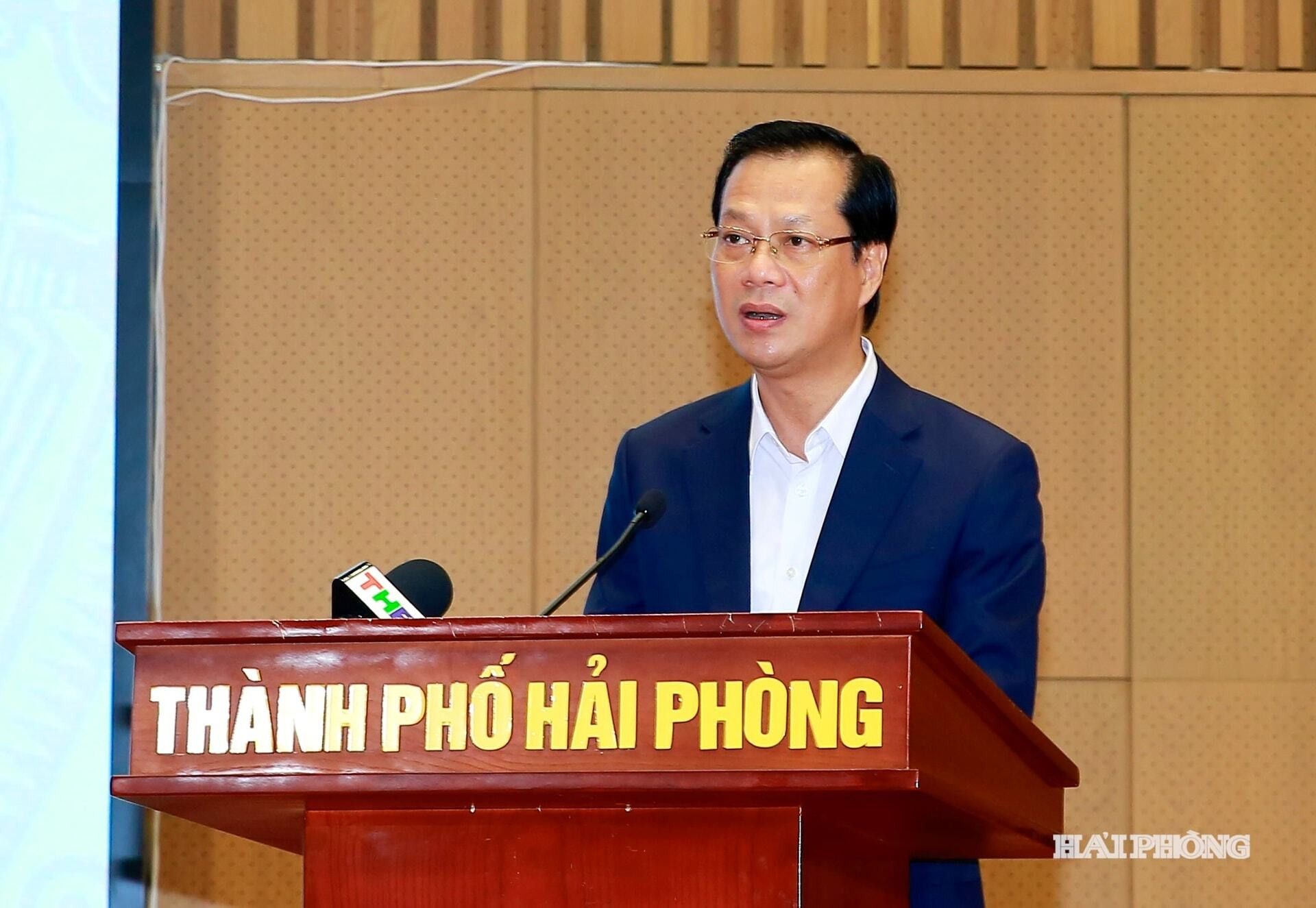 Ông Nguyễn Anh Tuấn, Uỷ viên Ban Thường vụ Thành uỷ, Chủ nhiệm Uỷ ban Kiểm tra Thành uỷ Hải Phòng phát biểu nhận nhiệm vụ.