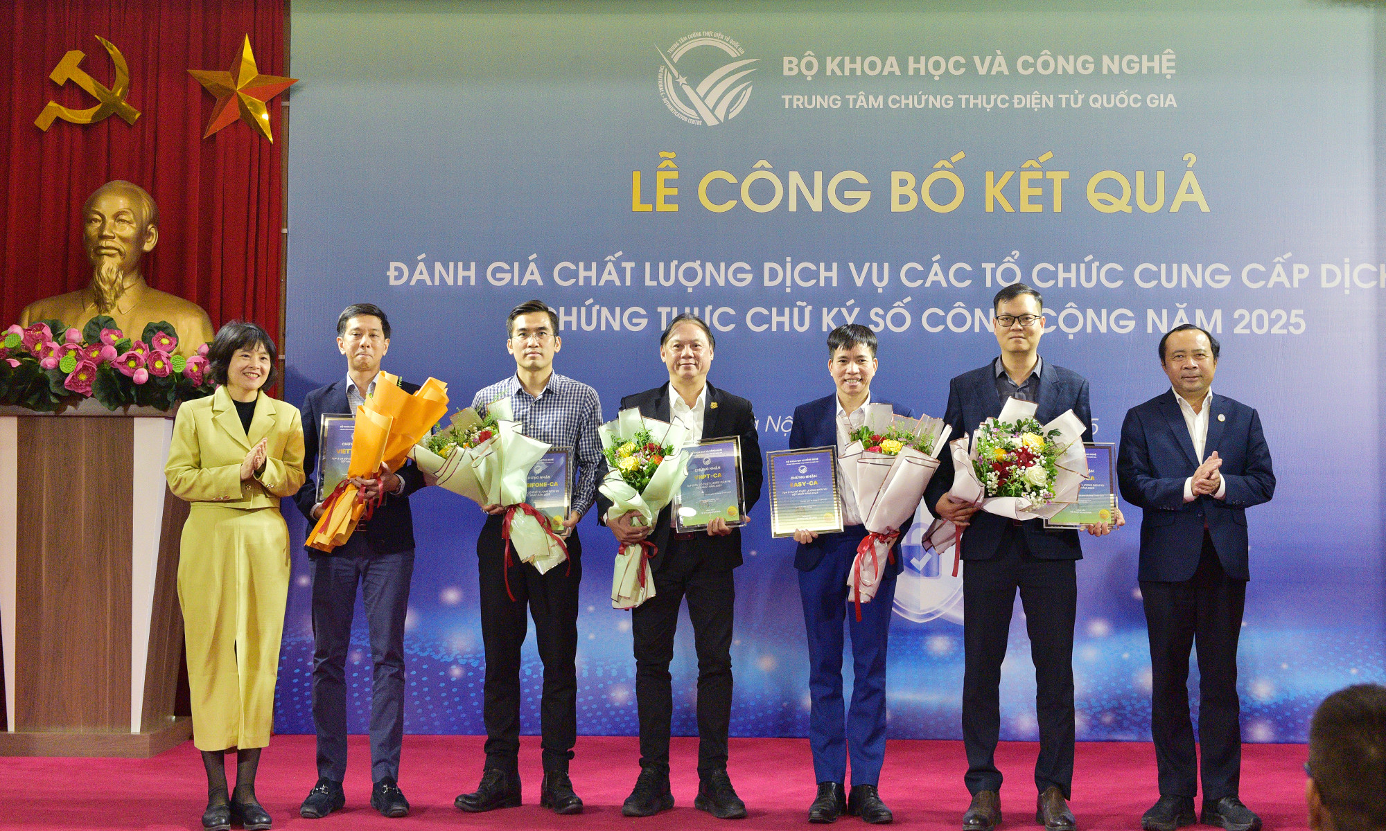 5 tổ chức chứng thực chữ ký số công cộng (CA) được công bố có chất lượng dịch vụ tốt nhất năm 2025.