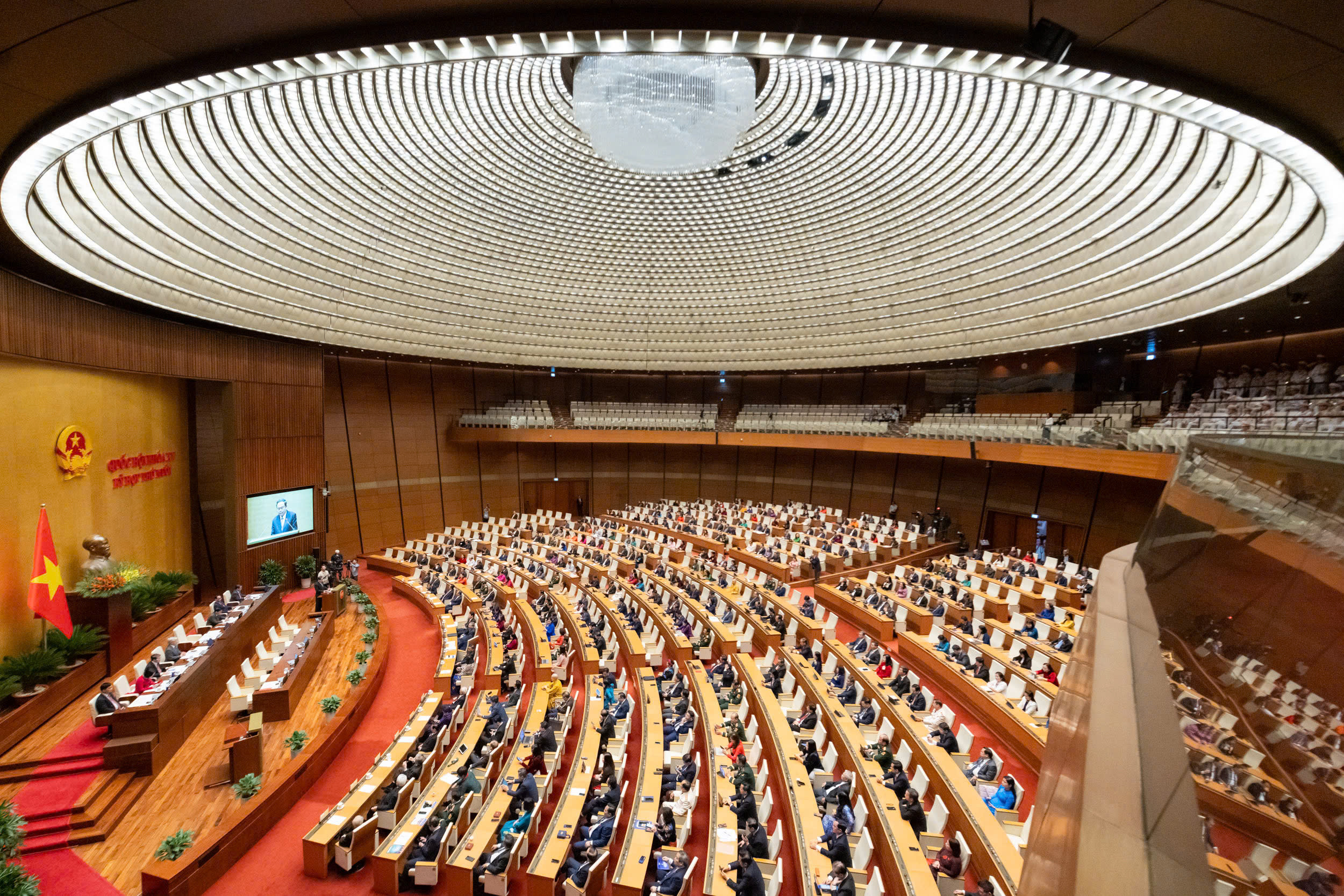 Toàn cảnh phiên bế mạc Kỳ họp thứ 10 - kỳ họp cuối cùng của nhiệm kỳ Quốc hội khóa XV. (Ảnh: quochoi.vn)