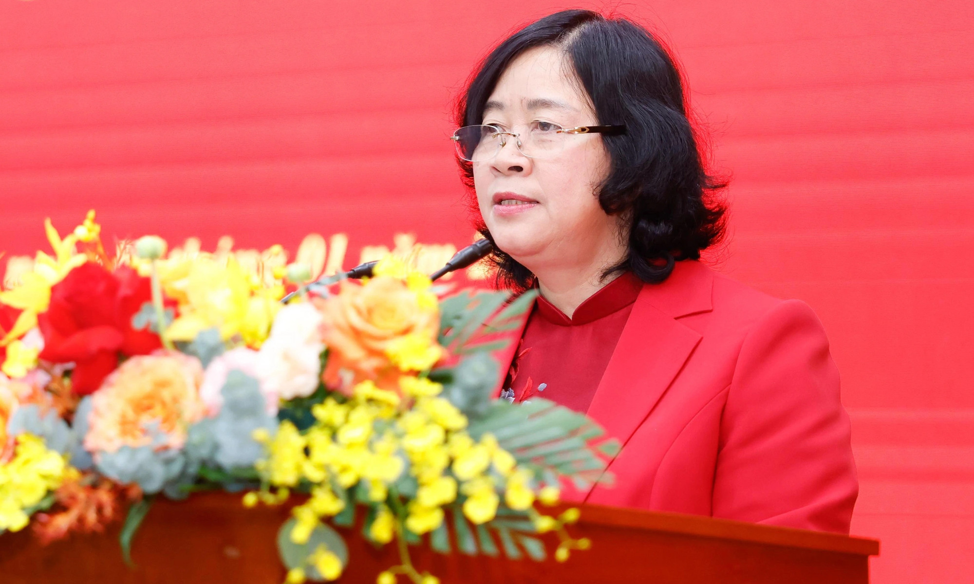 Chủ tịch Ủy ban Trung ương MTTQ Việt Nam Bùi Thị Minh Hoài.