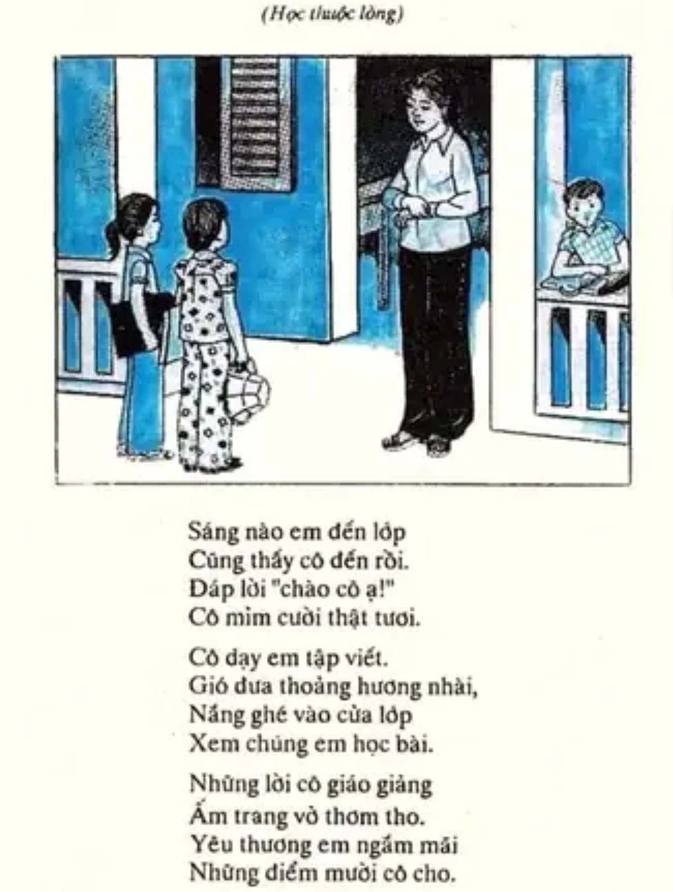 Mời độc giả đoán tên bài thơ quen thuộc về cô giáo, ai là tác giả?