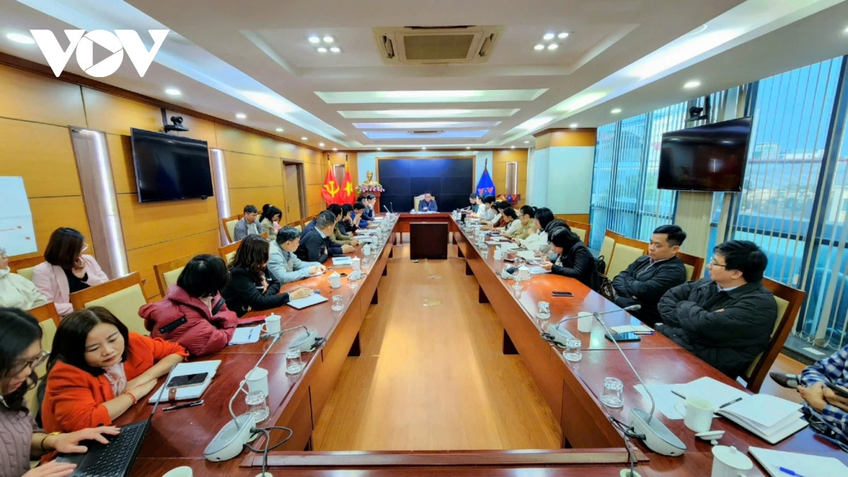 Hội nghị quán triệt công tác tuyên truyền Đại hội Đại biểu toàn quốc lần thứ XIV của Đảng tới các đơn vị chuyên môn và các phóng viên, biên tập viên VOV tham gia tác nghiệp tại Đại hội.