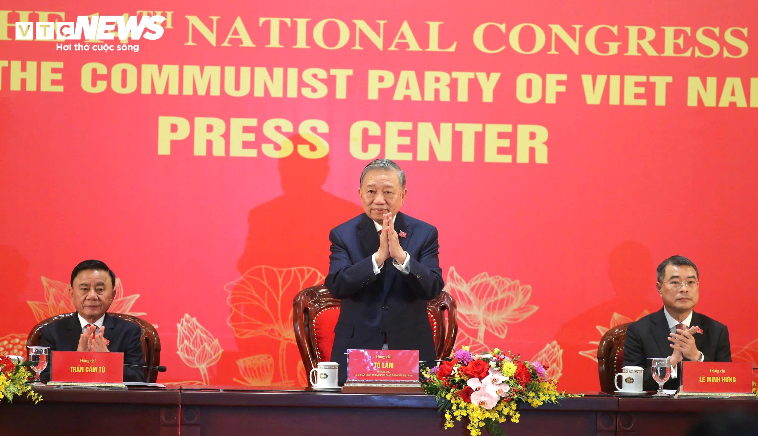 Tổng Bí thư Tô Lâm chủ trì họp báo quốc tế công bố kết quả Đại hội Đảng XIV (Ảnh: Duy Thành)